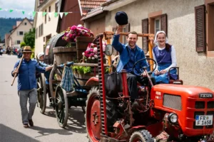 Musikverein Eichstetten e.V. Umzug Traktor